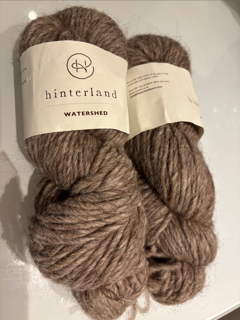 Canadian Hinterland Watershed alpaca/wool blend Yarn - Taupe Brown